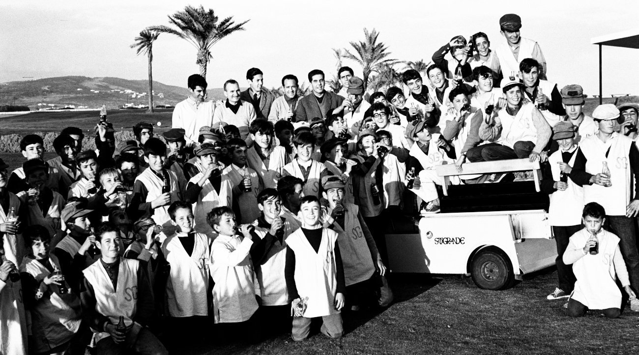 Caddies in the early years of Real Club de Golf Sotogrande (credit © Real Club de Golf Sotogrande)