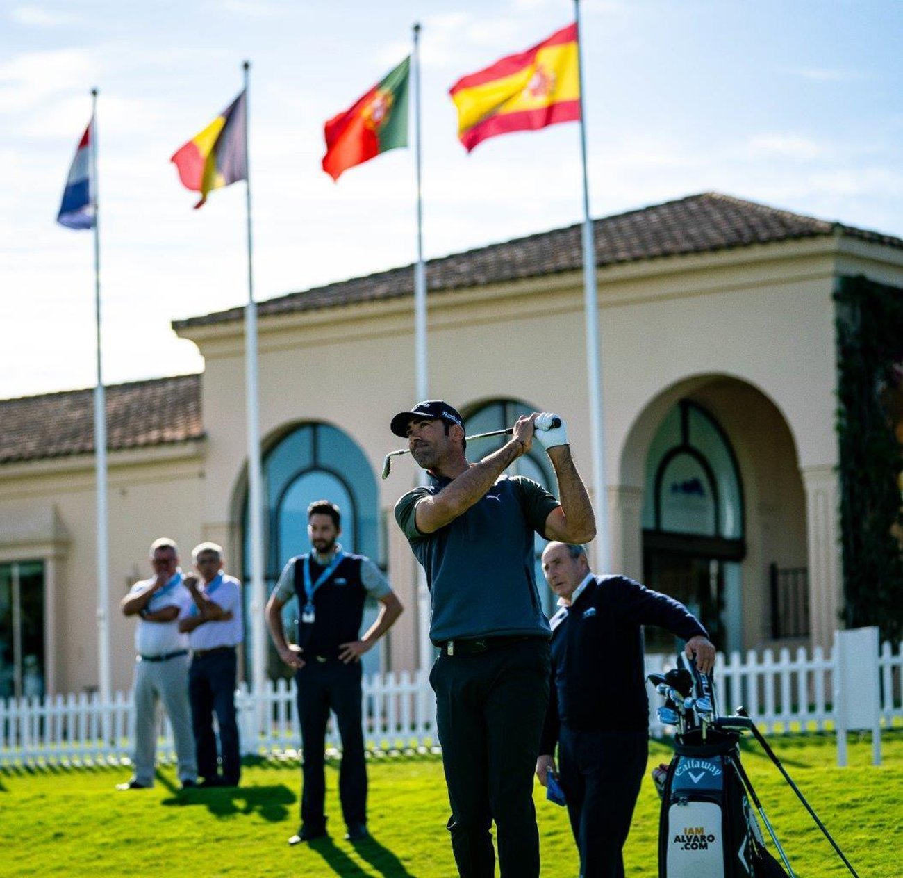 Álvaro Quirós, con la vista en el objetivo (José Mari Olazábal, durante la vuelta de prácticas del lunes (Padraig Harrington, en acción durante el Andalucía Valderrama Masters 2017 (© Real Club Valderrama)