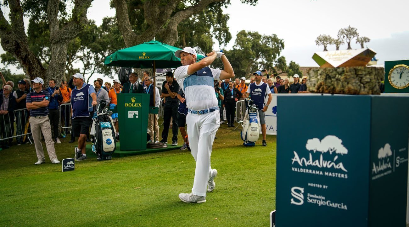 Sergio García and the Andalucía Valderrama Masters trophy, two old acquaintances (©Real Club Valderrama)