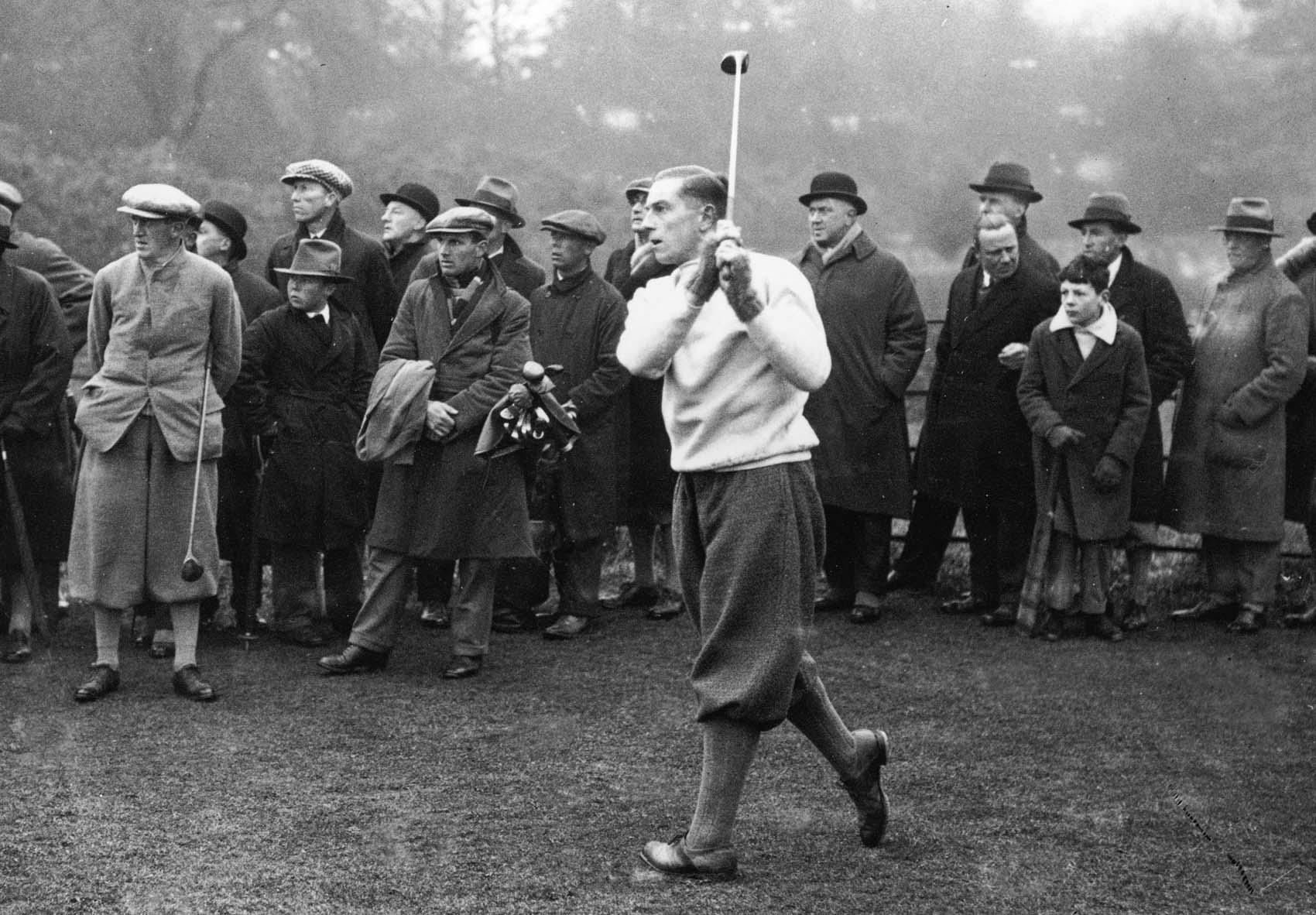 Henry Cotton, in action during an Open Championship