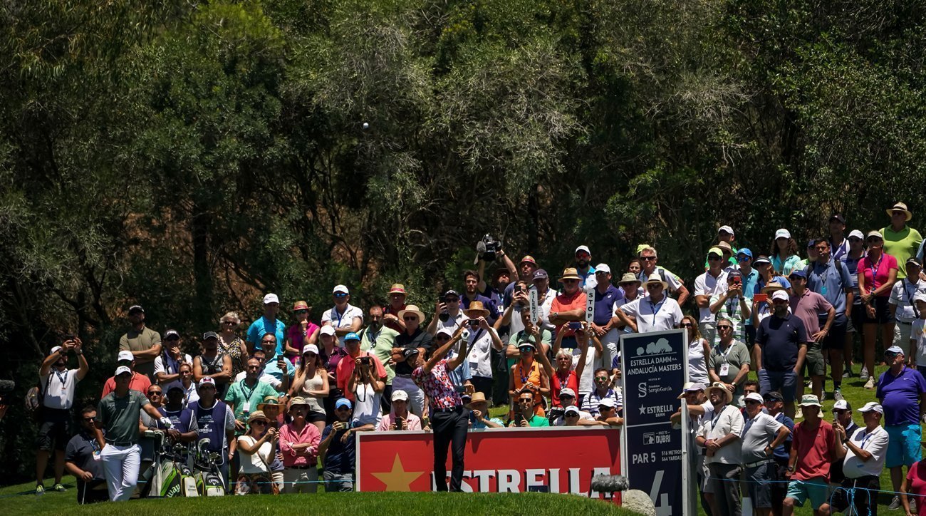Álvaro Quirós, in the 2019  Estrella Damm N.A. Andalucía Masters (credit © Real Club Valderrama)