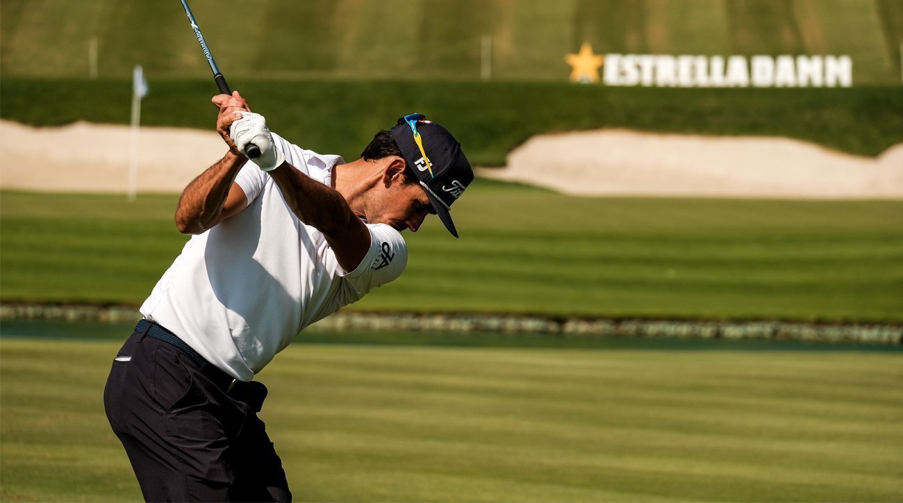 Rafa Cabrera Bello at Valderrama's 17th (credit © Real Club Valderrama)