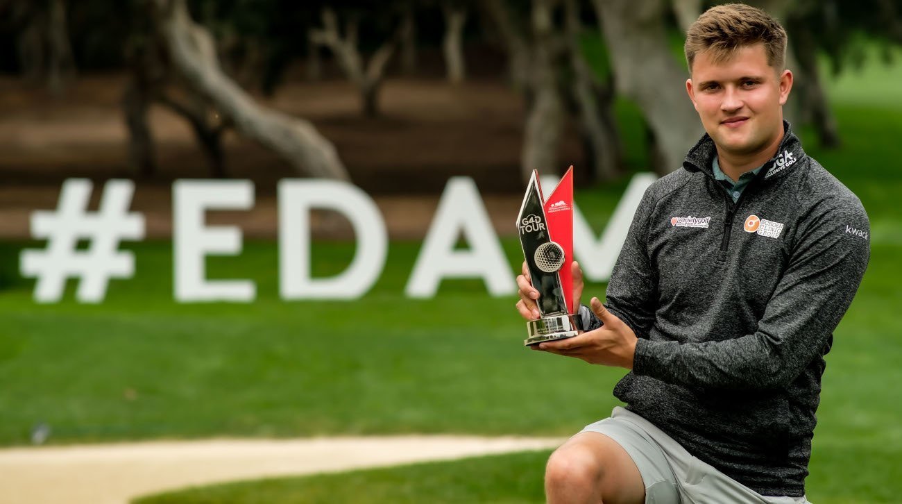 Kipp Popert, with the G4D Tour trophy (credit © Real Club Valderrama)