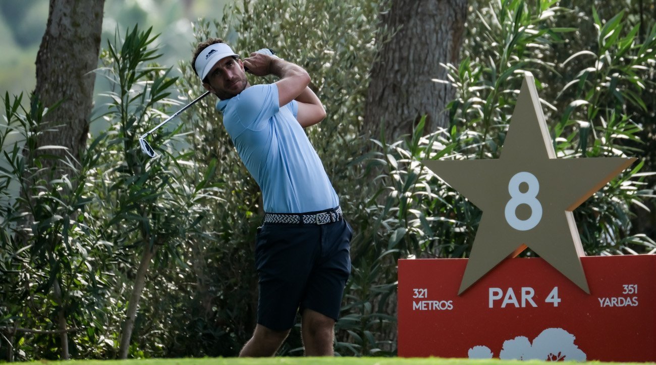 Alejandro Cañizares in a practice round at Estrella Damm N.A. Andalucía Masters (credit © Real Club Valderrama)